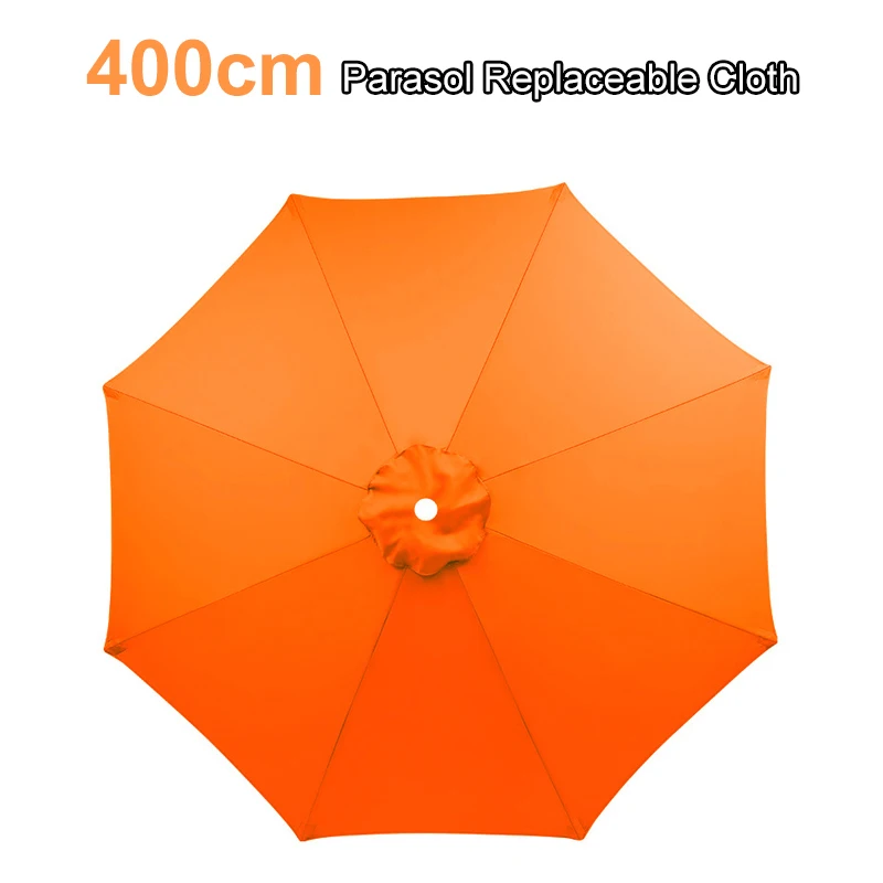 

400cm Umbrella Top Cloth for 8 Ribs Summer Sunshade Cloth outdoor Parasol Replaceable Cloth Banana Umbrella Cloth without Holder