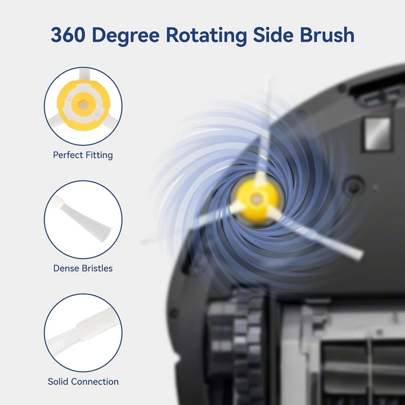 AB43-Kit de accesorios de repuesto para Irobot Roomba 600 Series 694 675 y 500 Series 595 585 564 Robot-filtro, Cepillo Lateral