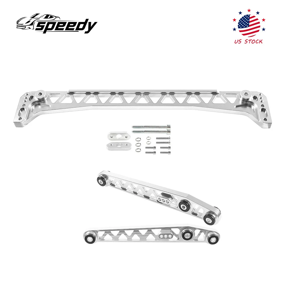 

F7 Billet LCA Rear Lower Control Arm And Subframe Brace Compatible with 1996-2000 Honda Civic EK