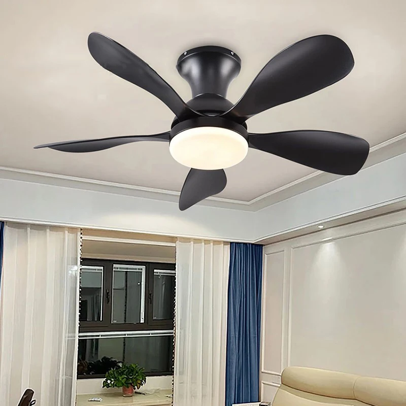 LED Fan Chandelier para Quarto e Sala de Jantar, Luz Elétrica, Sala Ventilador, Ventilador de teto doméstico