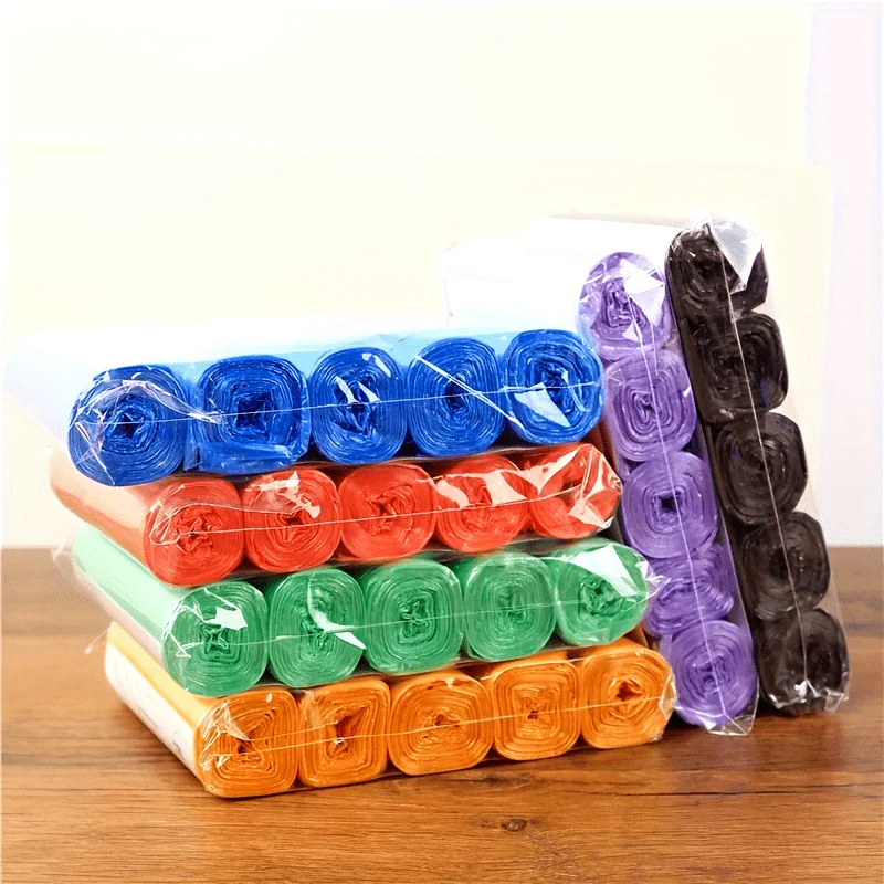 5 Packs of 60 Disposable Garbage Bags - Suitable for Homes, Kitchens, Offices - Suitable for Halloween and Christmas Gifts