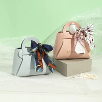 50 pochettes à bijoux en cuir noir violet avec Logo personnalisé 10x6x11cm, pour fête d'anniversaire, emballage de bonbons, cadeaux de mariage pour réception-cadeau pour bébé 4