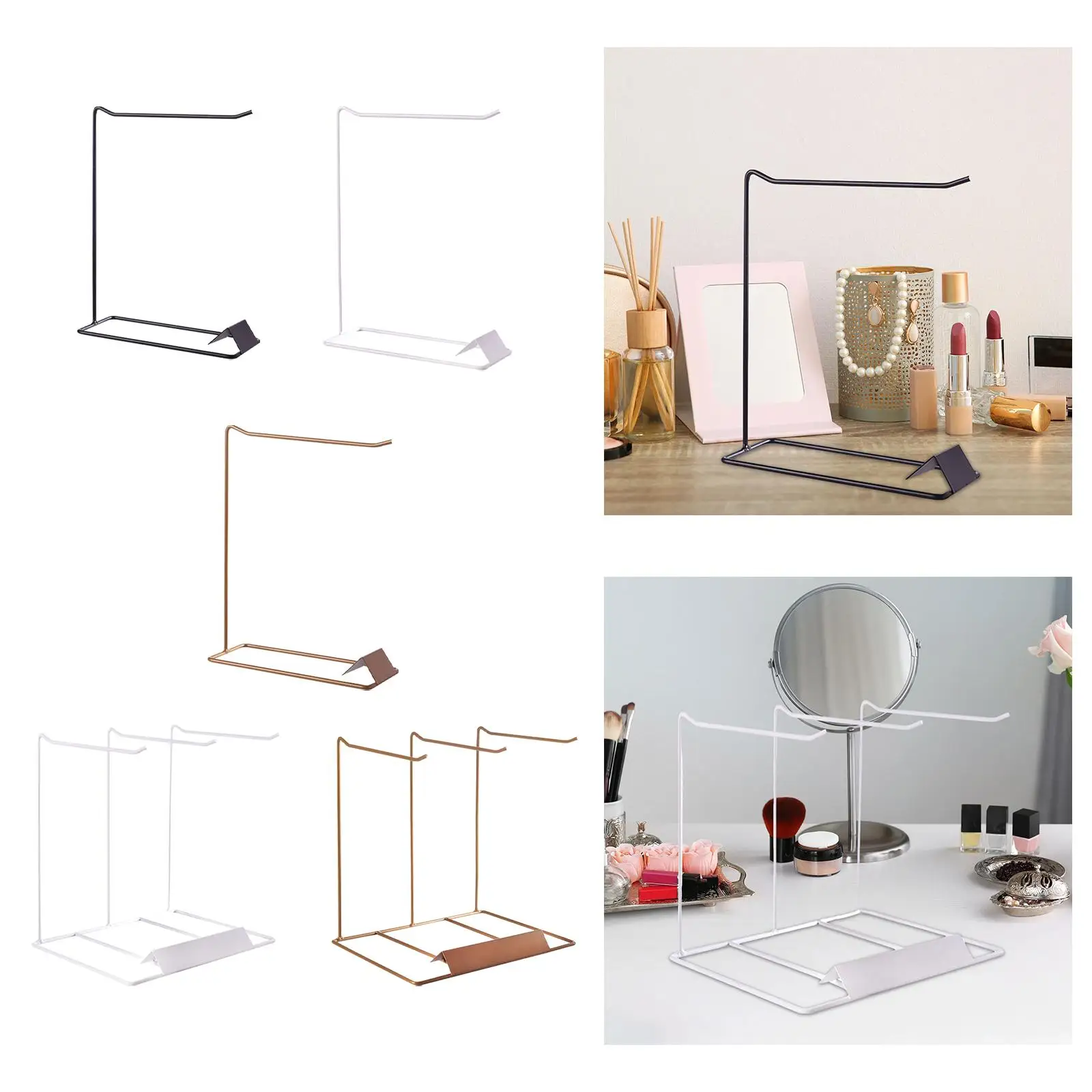 Jewelry Organizer Stand Hanging Pendant Desktop Fashion Earrings Display Jewelry Display Rack for Watch Keychains Showcase