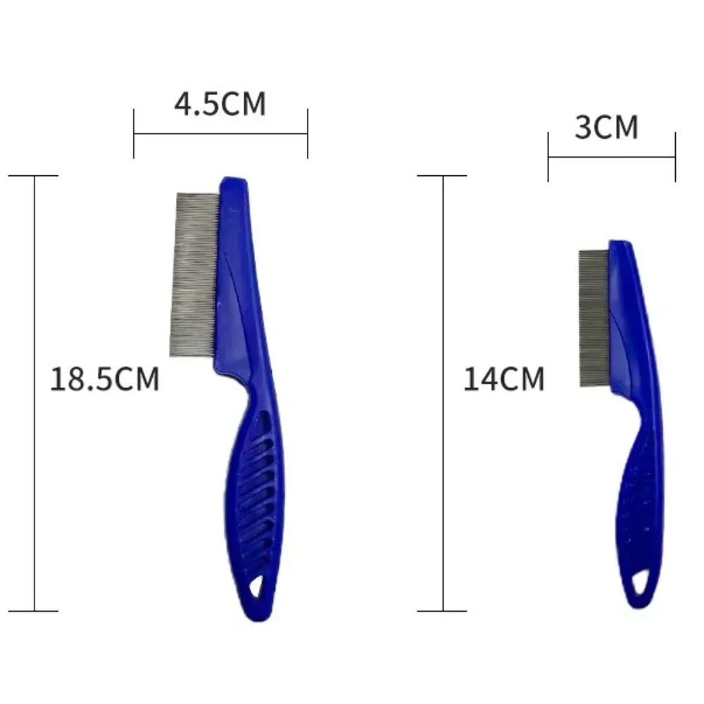 Расческа от блох для ухода за домашними животными, расческа из нержавеющей стали, щетка для кошек и собак, массажная расческа для удаления блох, портативные инструменты для домашних животных, аксессуары
