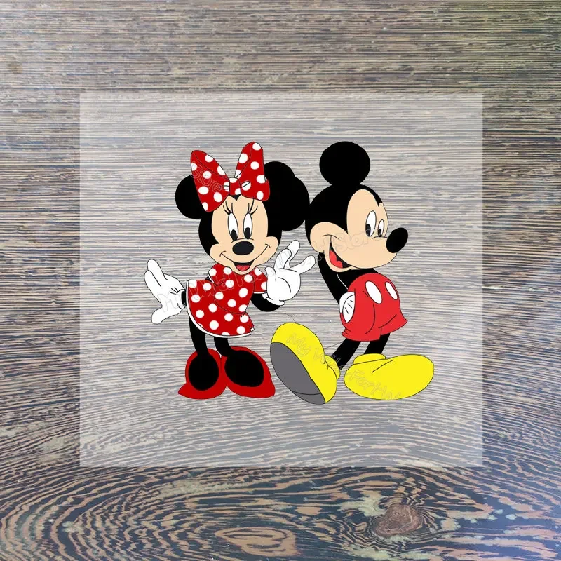 Mickey Minnie Mouse żelazko na termo-naklejce Disney kaczor Donald pluton Hot Transfer DIY ubrania łatki dla miłośników koszula z kapturem