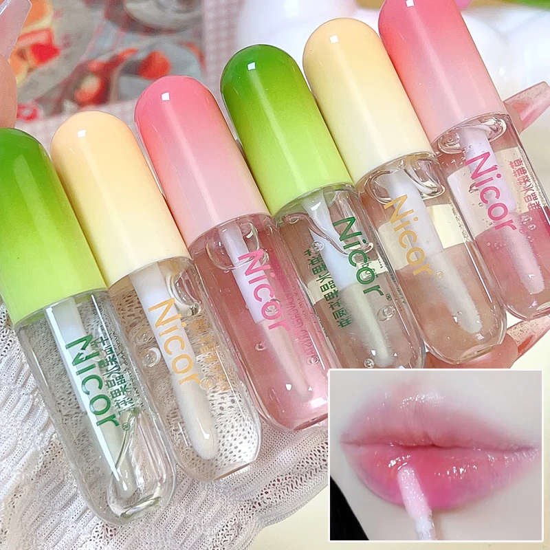 Fruity Jelly Jules-Huile de maquillage pour rouge à lèvres, cristal, hydratant, repulpant, clair, durable, teinte, soins cosmétiques