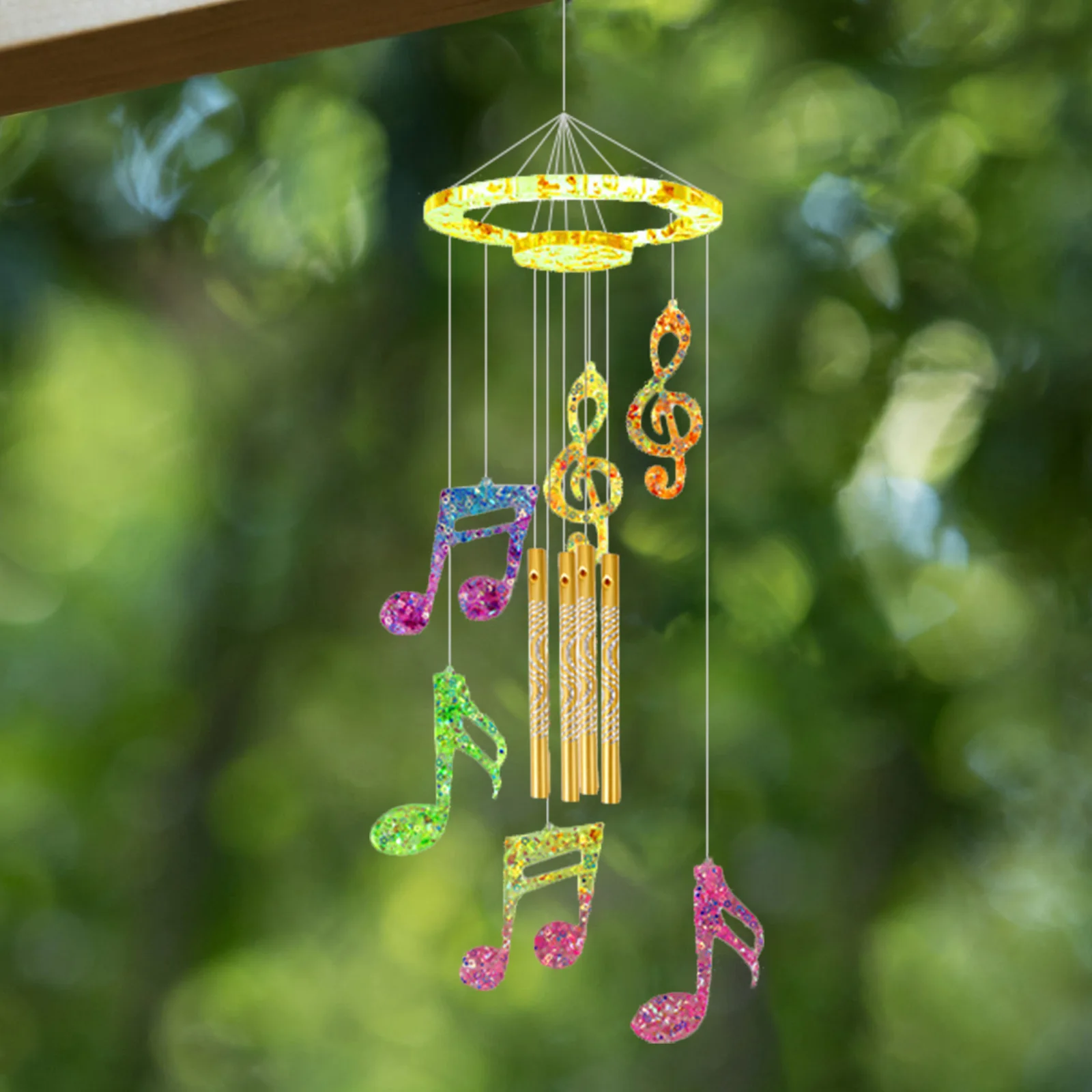

1Set DIY Silicone Mold Wind Chime Pendant Safe Flexible Epoxy Resin Casting Mold for Home Crafting Decorative Wall Hanging