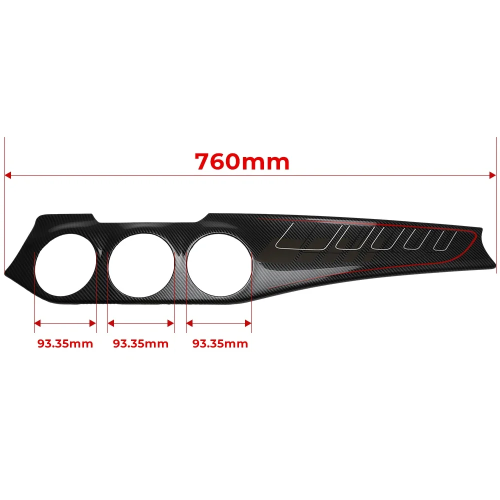 Carbon Fiber Dashboard Center Console Air Condition Panel Decoration For Mercedes Benz GLA CLA Class 2013-2019 Outlet Cover Trim