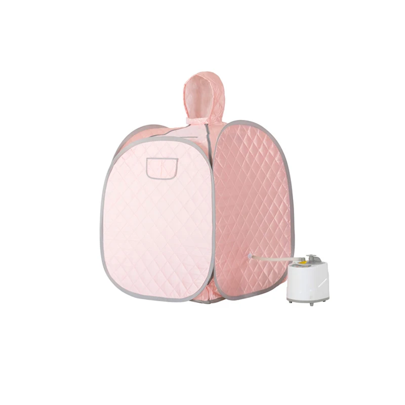 

Portable Sauna One Person Mini Indoor Steam Sauna Cabin Room with Folding Chair