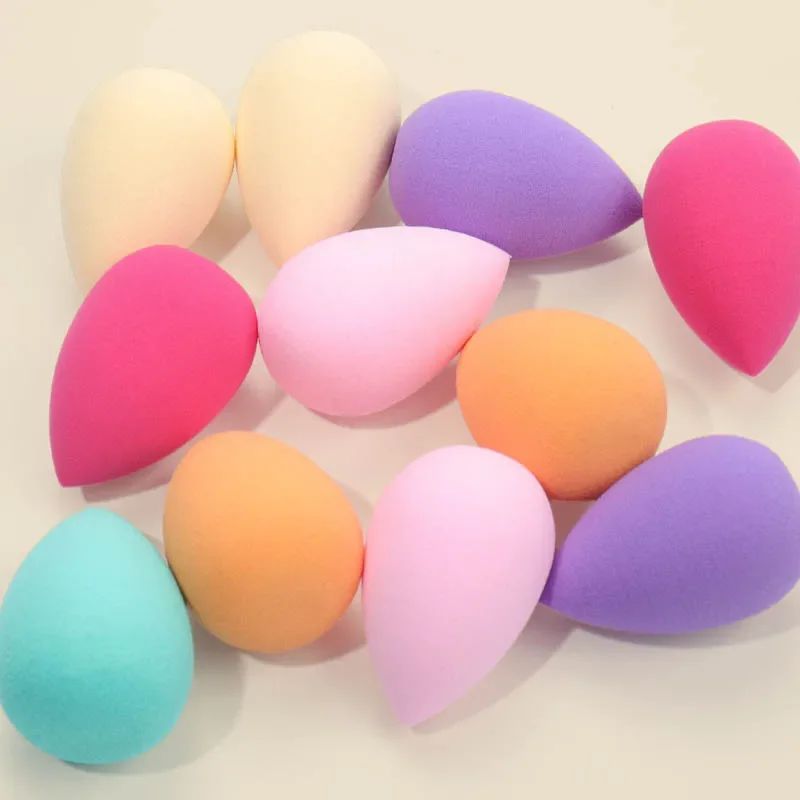 10/15 Stuks Mini Make Up Spons Willekeurige Multi-color Niet Latex Nat Droog Tweeërlei Gebruik foundation Crème Poederdonsjes Vrouwen Cosmetische Gereedschap