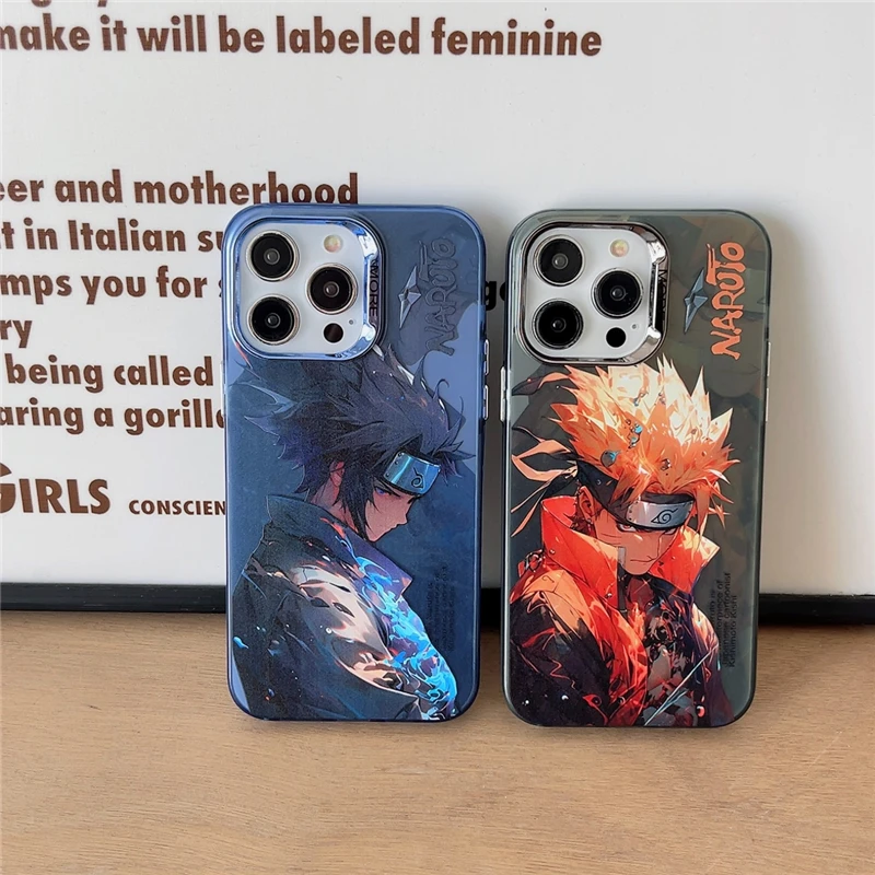 Anime Naruto Sasuk Uchiha One Piece Cute Dragon Ball Case for IPhone 11 12 13 14 15 Pro Max Plus Phone Cover Shell Toy Gift