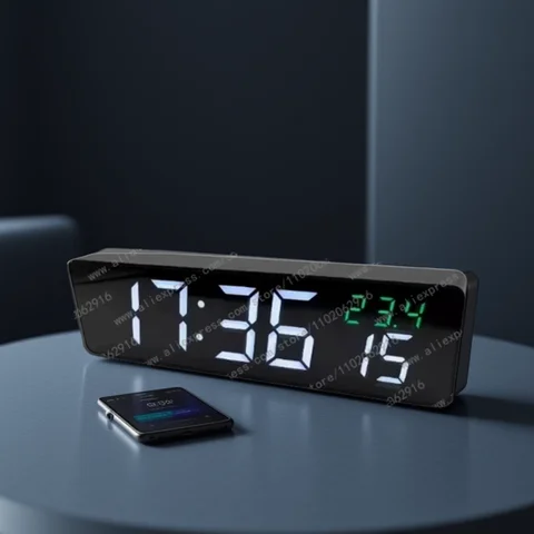 Network timing wifi clock High Precision Atomic clock millisecond display Holiday alarm clock OTA