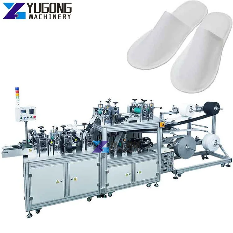 Smart Ultrasonic Non-woven Fabric Closed Toe Hotel Slipper Economic Small Disposable EVA Slippers Making Machine