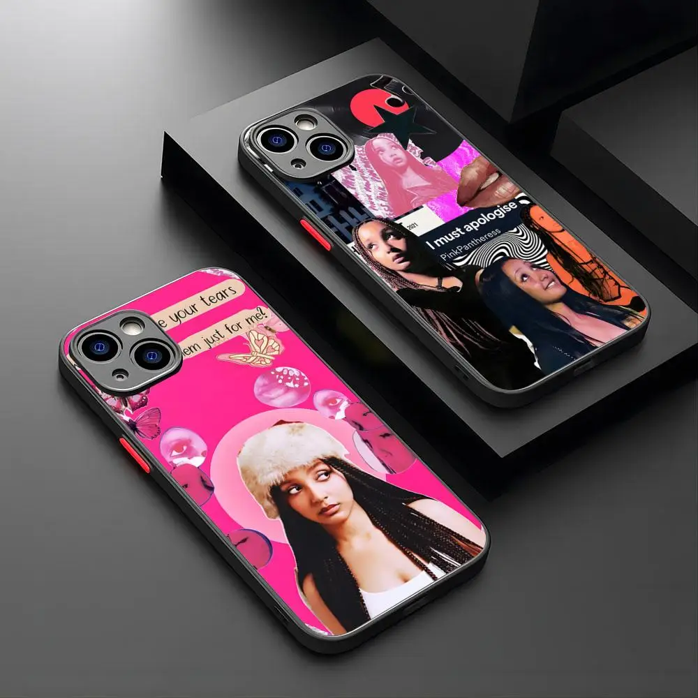 Fashion Singer Pinkpantheress Phone Case For IPhone 15 16 14 12 13 11 Pro XR XS Max Mini X 7 8 Debauchery Plus Matte Shell Cover