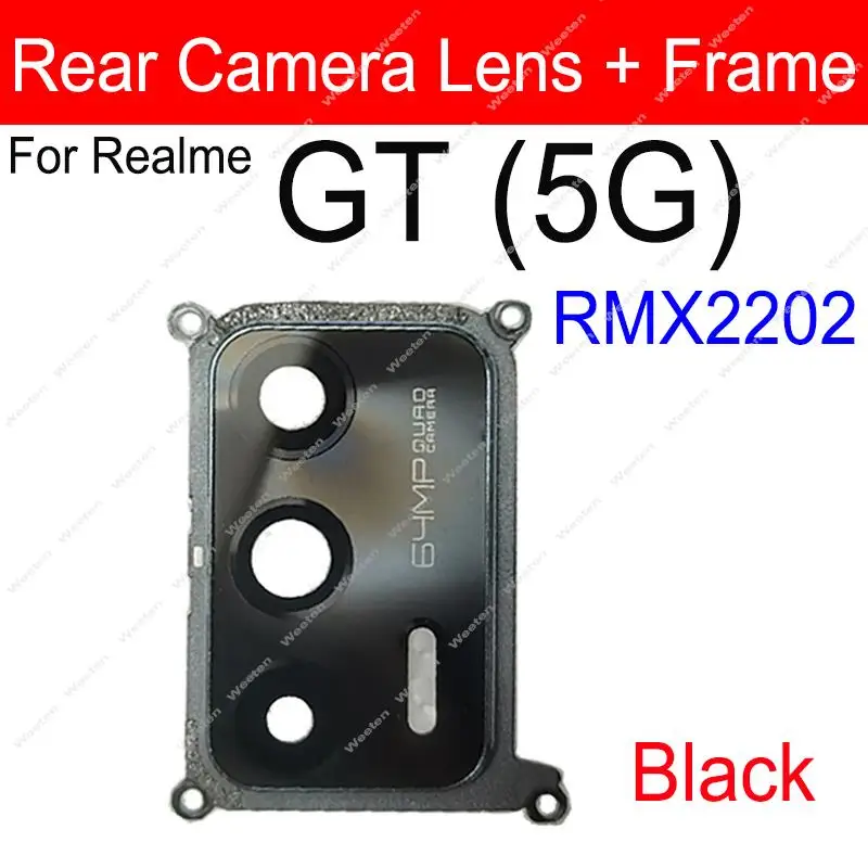 For Realme GT Neo 2 2T Neo Flash GT Master Explorer 5G Rear Camera Glass Lens Cover Back Camera Lens Frame Holder Repair Parts