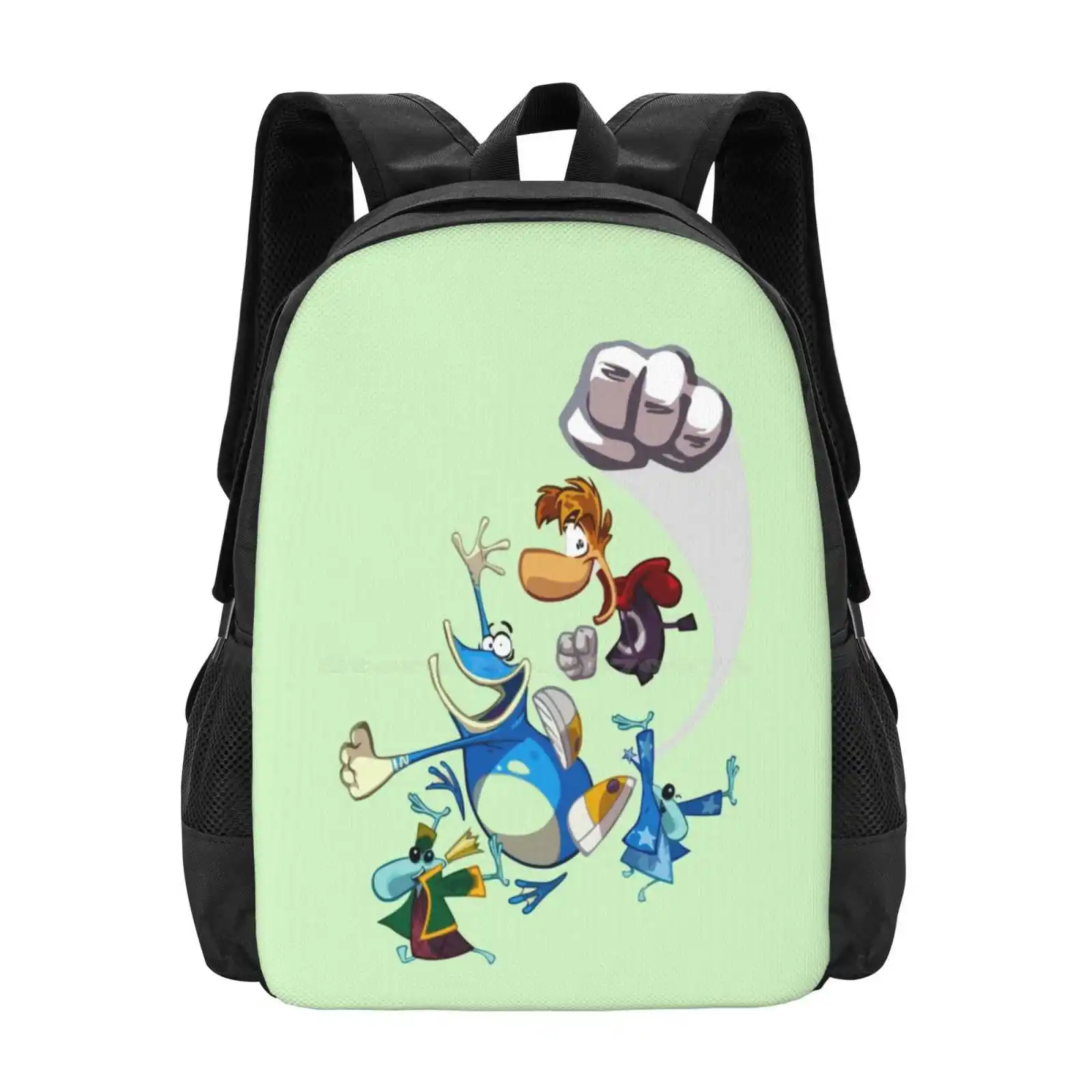 

Rayman And Globox Bag Backpack For Men Women Girls Teenage Rayman Ray Man Character Caricature Gamer Geek Games Computer