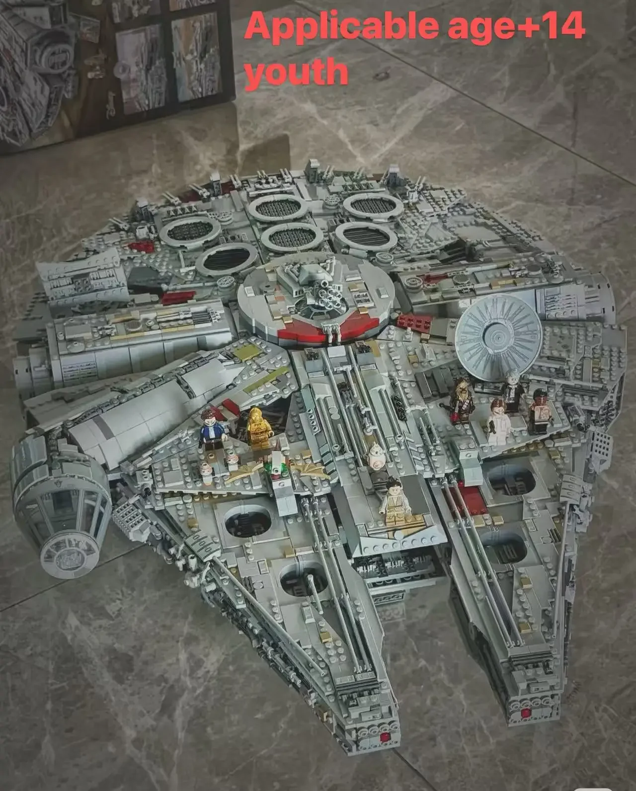 

В наличии, план 8445cps, роскошный космический корабль Millennium Big Falcon, высокая сложность, сборная модель-головоломка 75192, кирпичи, подарок на день рождения