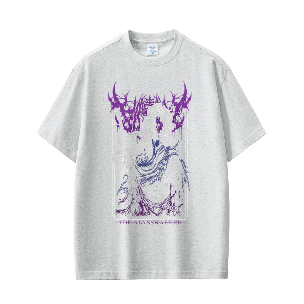 Game Dark Souls Artorias The Abysswalker Graphic T-shirt Men Women Vintage Gothic Rock T-shirts Men's Punk Oversized T Shirts view 5