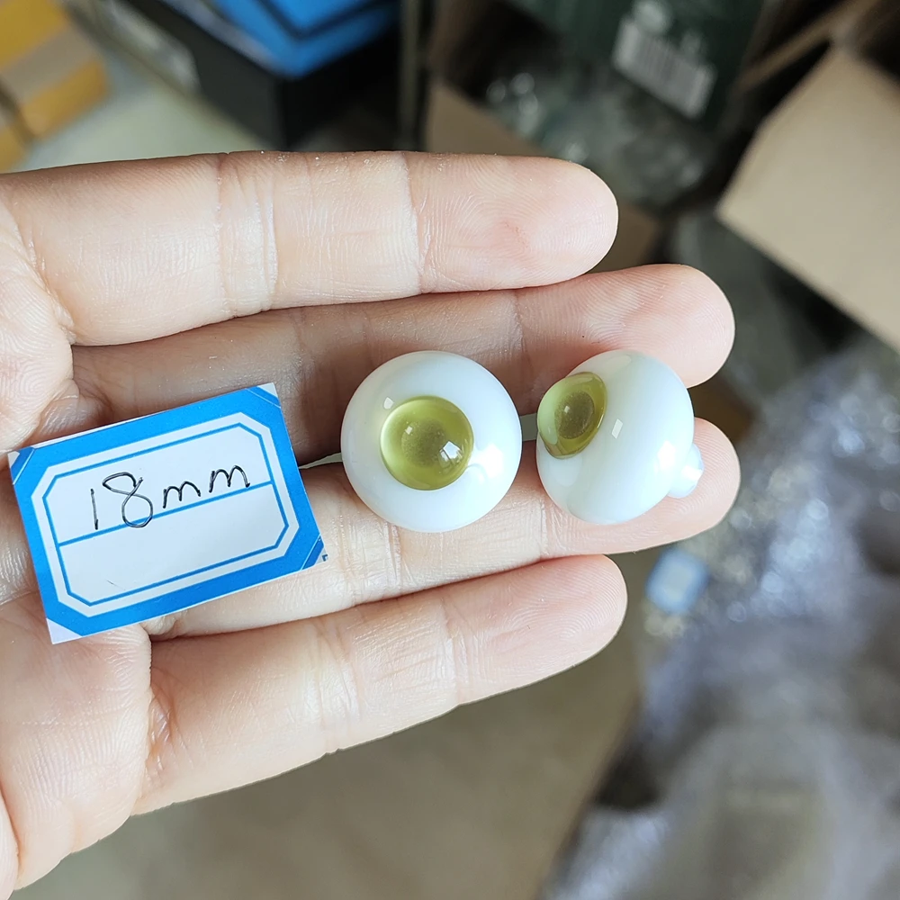 Reborn Doll accessories Articulated 6 8 10 12 14 16 18mm 1/6 1/4  1/3 bjd doll glass eyes eyeball for girl boy XTB096