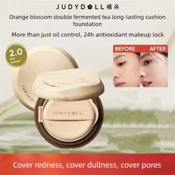 

Тональный крем-кушон Judydoll Ice American Air Cushion: стойкий, не скатывается, увлажняющий.