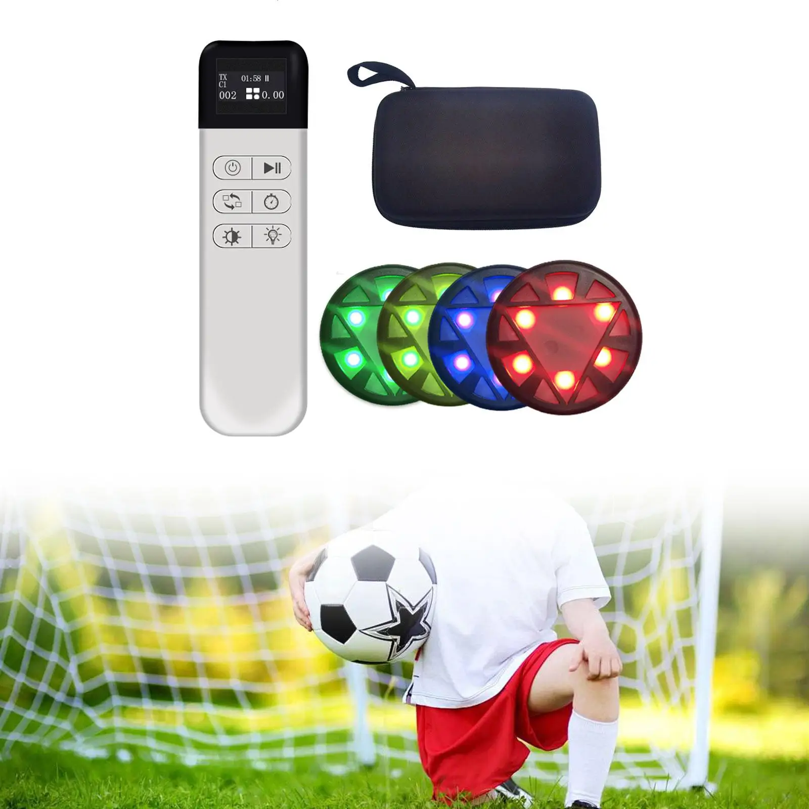 Reaction Training Light Multicolor Sports Agility Kit Portable Plastic Fitness Lamp for Home Group Activities