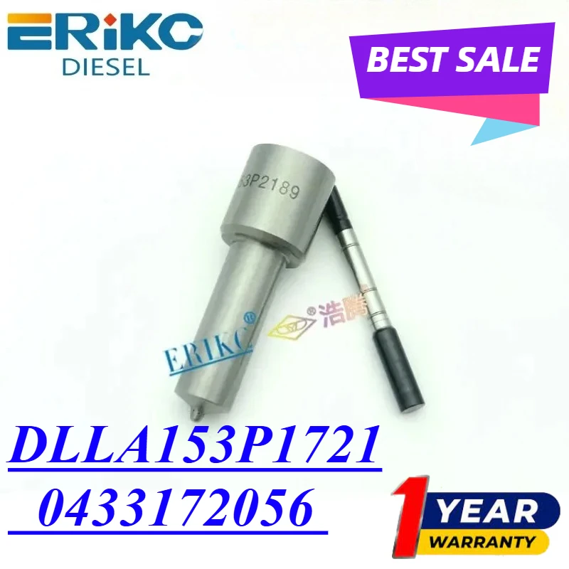 DLLA153P1721 Common Rail Inejctor Nozzle DLLA 153 P 1721 Nozzle Oem 0 433 172 056 For 04451201060 0445120310
