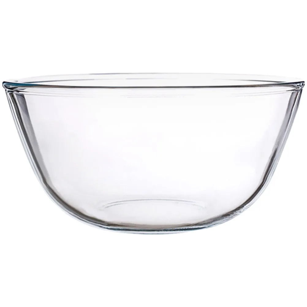 

Прозрачная стеклянная салатница большой вместимости для фруктов и десертов, пригодная для микроволновой печи, кухонная утварь для дома, вечеринок и закусок