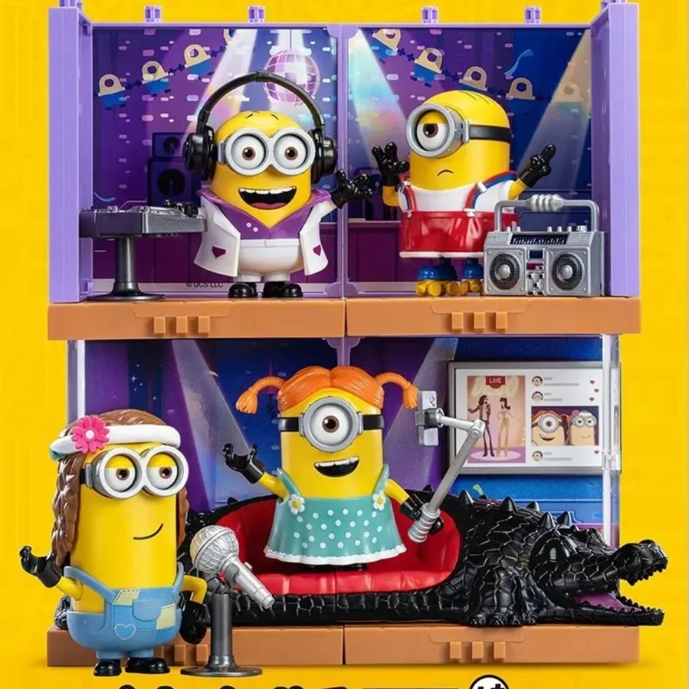 

Blokees Гадкий я Миньон мультфильм Волшебная версия 2, серия для праздничной вечеринки Кевин Карл Фил, Собарт, собранная фигурка, детская игрушка