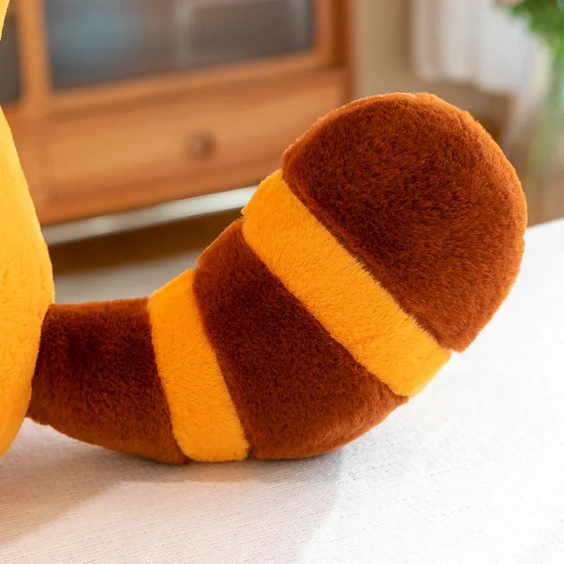 Laranja Guaxinim Brinquedos De Pelúcia Para Crianças Pequeno Animal Dos Desenhos Animados, Almofada Criativa Kawaii, Decorações Do Quarto Bonito, Presentes De Aniversário