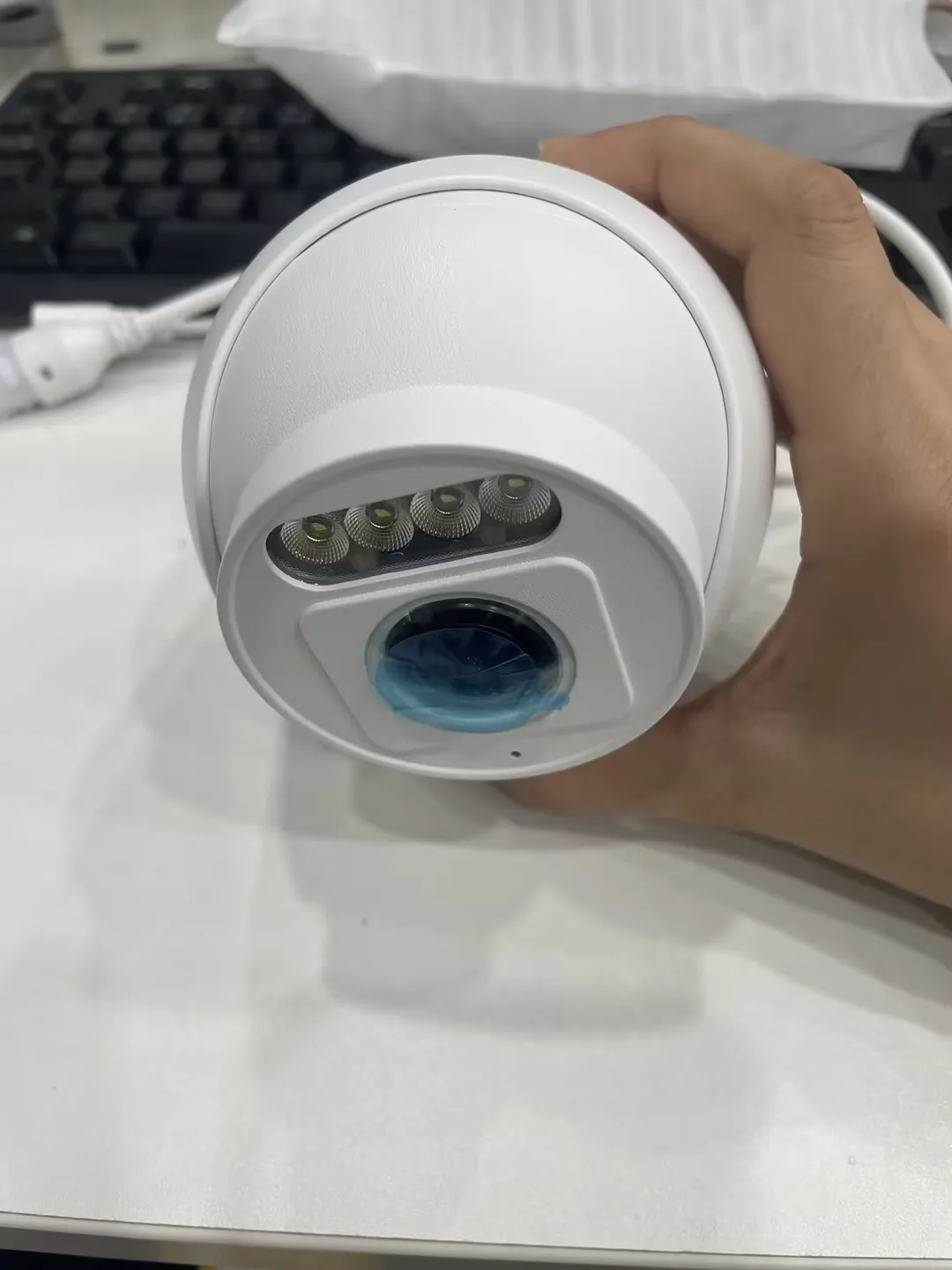 Picture 4: Techage Wide Angle 4K PoE IP Camera 1.7mm 165Degree Panoramic Fisheye Lens Human Detection 8MP Audio P2P CCTV Video Surveillance