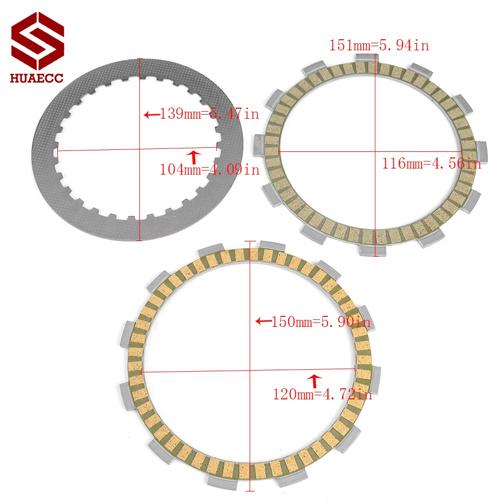 Clutch Friction Disc Plate for Suzuki Intruder M800 VZ800 VZ400 Boulevard M50 400 Marauder VX800 VL800T Boulevard C50T C50C C50