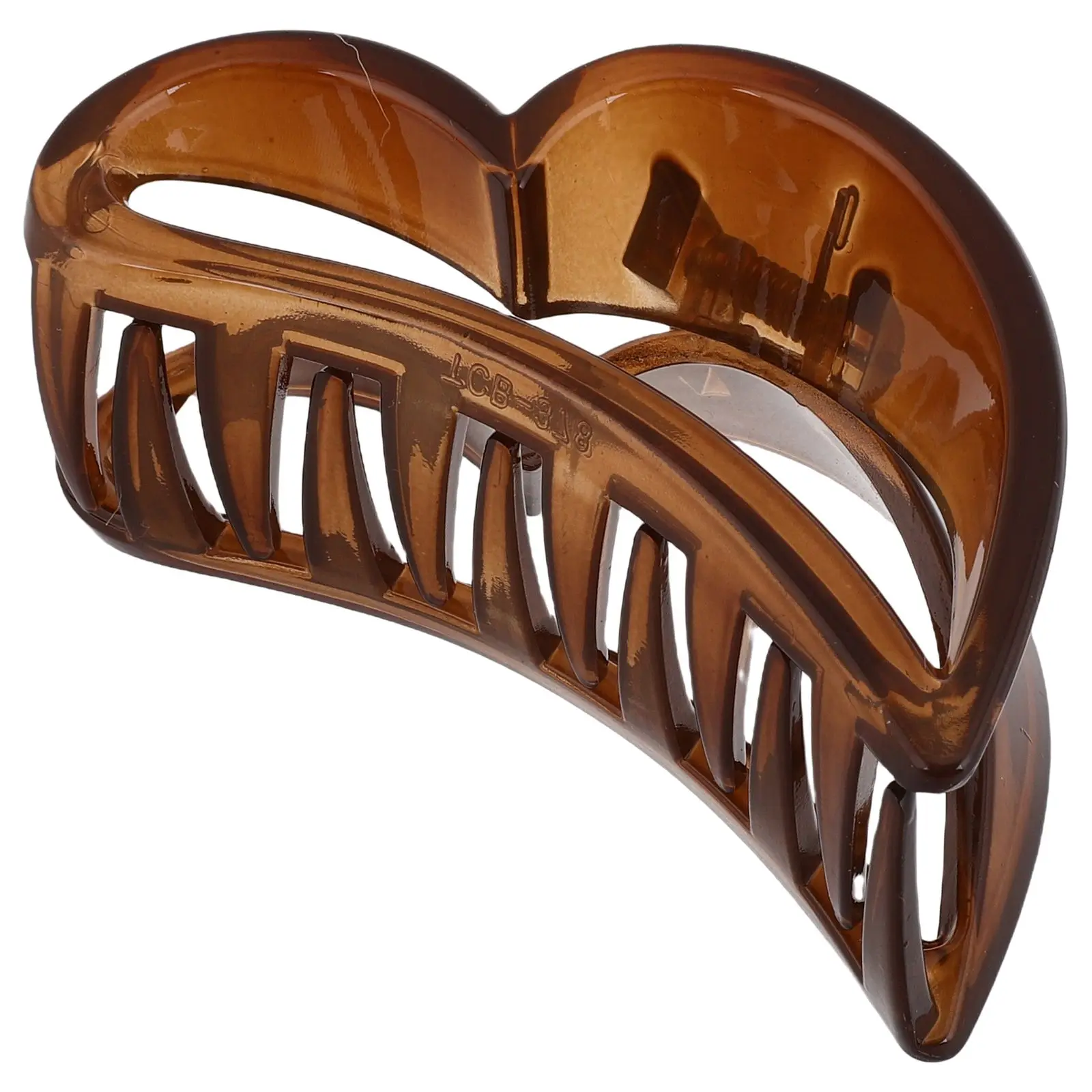 

Heart Claw Clips Elegant Large Size Bun Women Hair Accessories Fashion Holiday Rhinestone Barrette Western