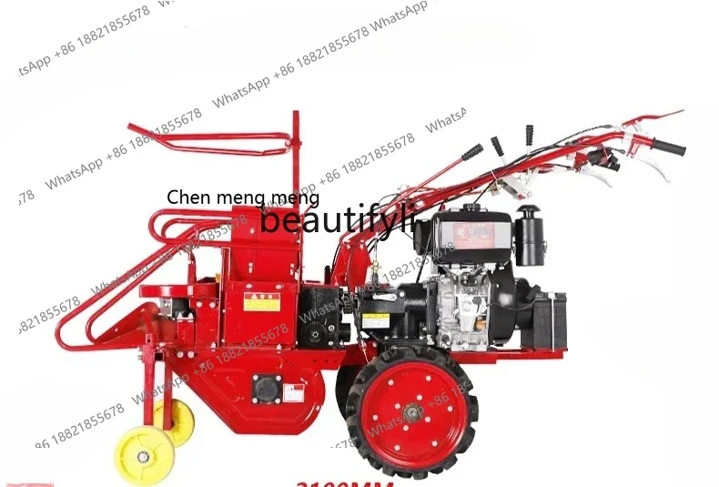 

FF AA Corn small harvester, automatic peeling and peeling harvester, household diesel single line, all-in-one machine