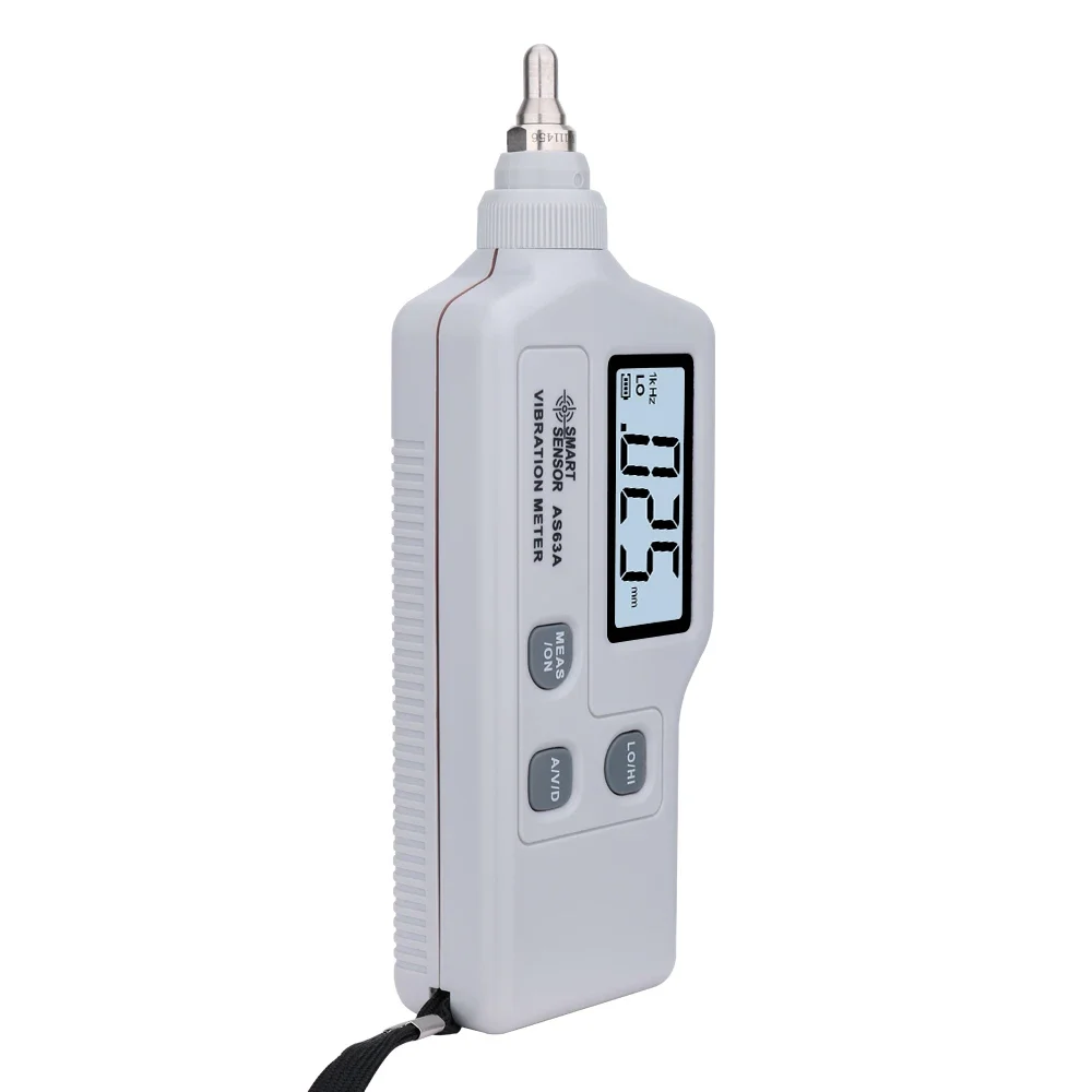 Portable Vibration Meter Smart Sensor AS63A Acceleration / Displacement / Velocity Vibration Measurer Analyzer Vibrometer