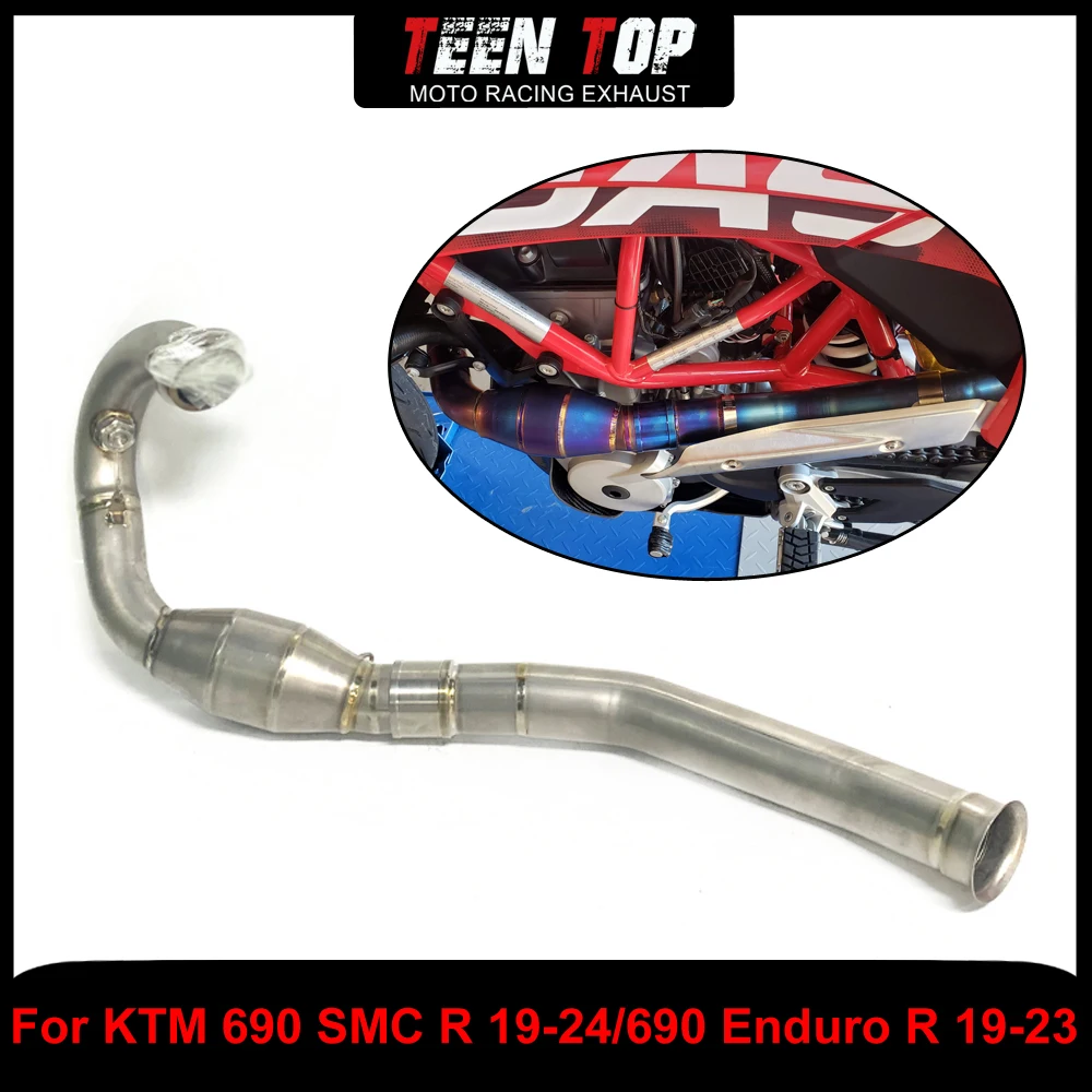 Für KTM 690 SMC R/690 Enduro R Auspuffkrümmer Vorderes Verbindungsrohr Offroad-Fahrrad Verbinden Sie den Original-Auspuffkrümmer 690 SMC R 2019–2024