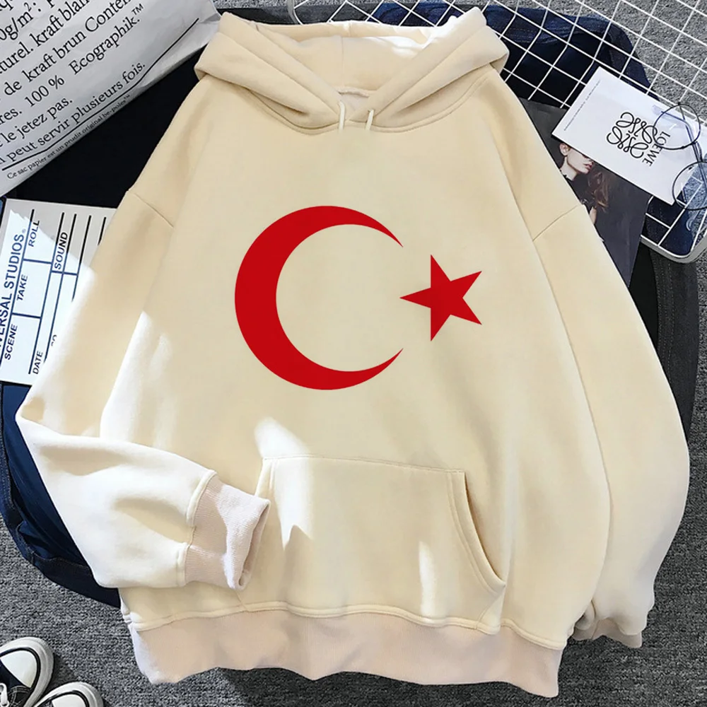 Turkey hoodie harajuku kawaii youthful winter graphic comic women sweatshirts elegant Japanese Y2K