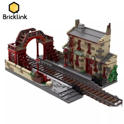 Bricklink 76423 Magic Movie City Hogsmeaded Train Station Philosopher's Stone Architecture Sets Building Blocks Kid Toys Gift