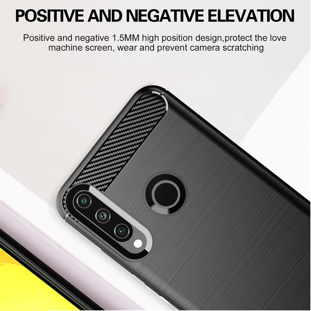 Case For Huawei Honor 30i 10i 8S 8A Prime 20E 10 8X 9C 9S 9X X7 X8 5G X6 20 Pro P30 P40 Lite E Carbon Fiber Case Silicone Cover