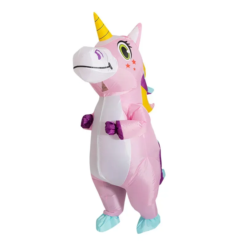 Adult Pink Full Body Unicorn Inflatable Anime Cosplay Costume