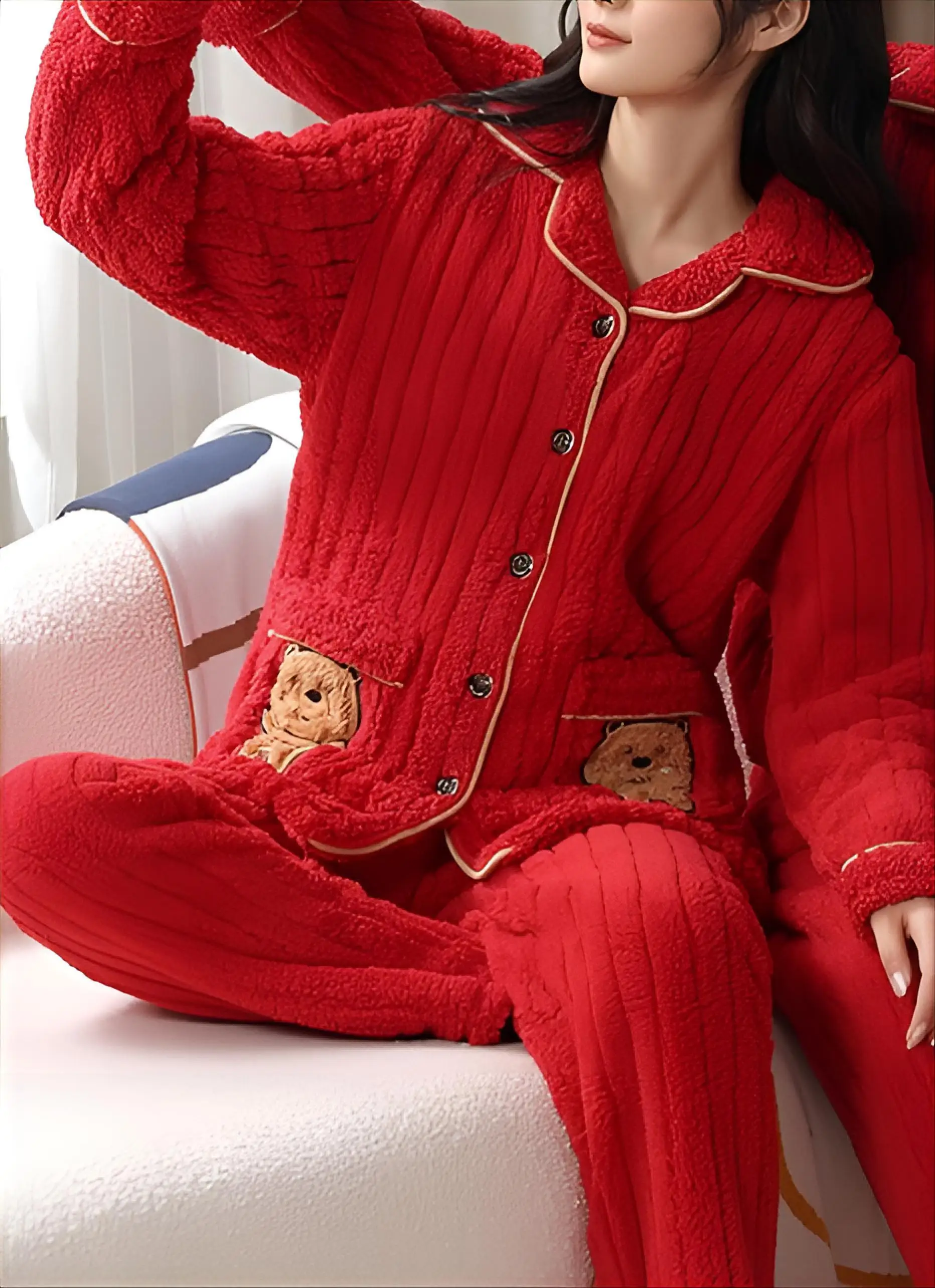 

Pajama Sets Silk Women Ice Cooling Summer Sleepwear Sleeveless V Neck Capri Pants Thin Lightweight Quick Dry Soft Moisture Unise