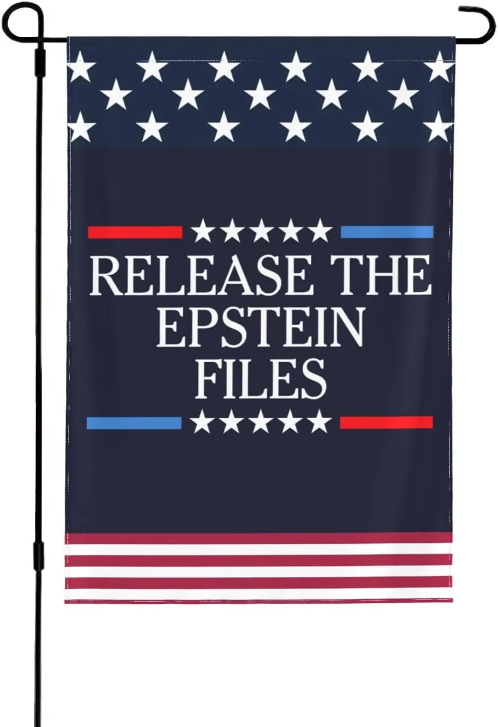 Release The Epstein Files Garden Flag Double Sided 28X40