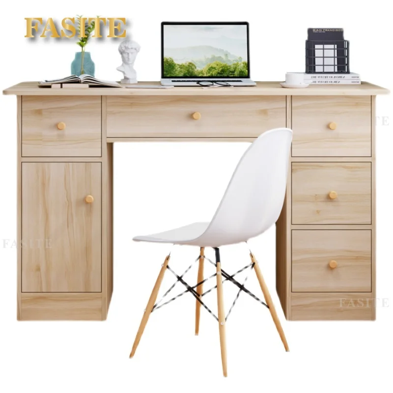 

Computer desk Desktop home desk Integrated simple study table with drawers Office bedroom writing study writing desk