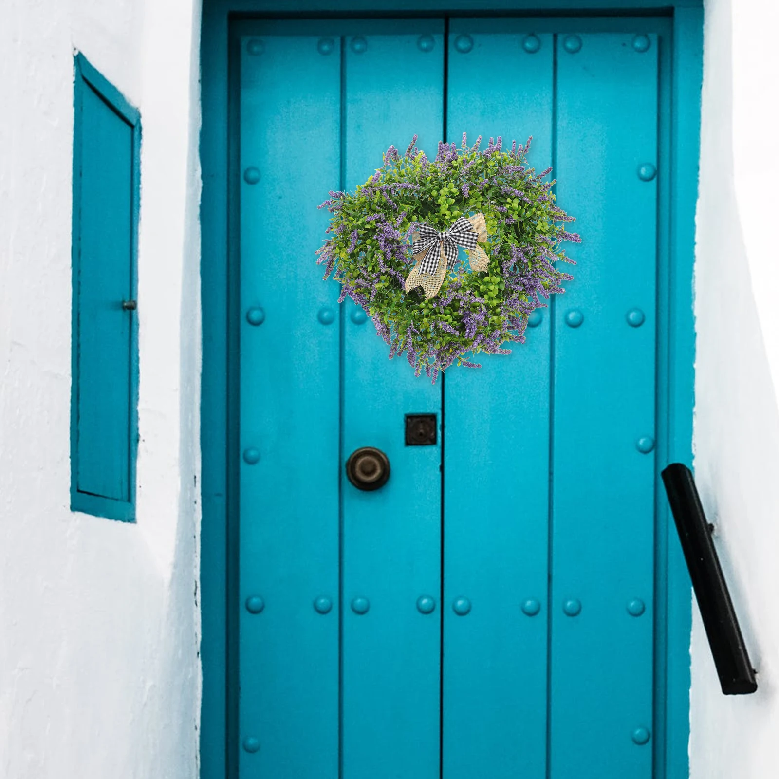 

Lifelike Simulation Lavender Wreath Elegant Romantic Breath Home Decor Artificial Hanging Plants Perfect for Spring Festival