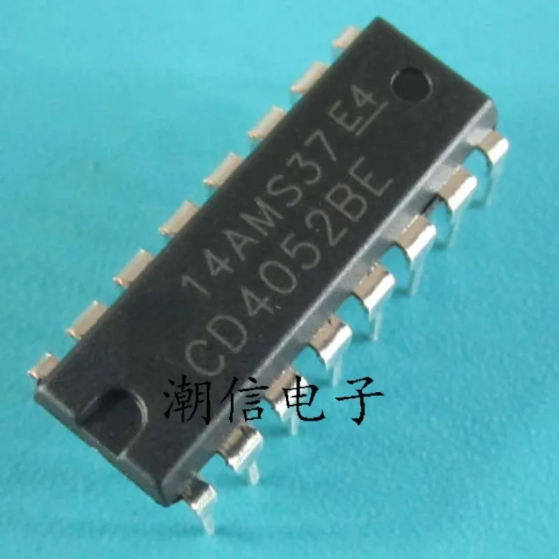 10PCS/LOT NEW ORIGINAL CD4052BE DIP-16 multiplexer demultiplexer