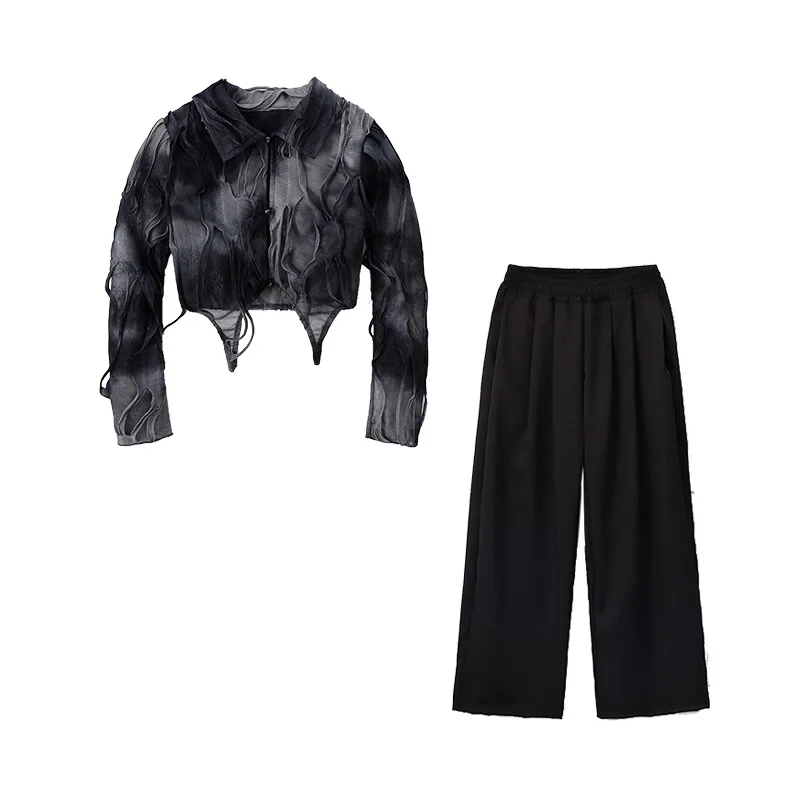 Filles K-pop Wasteland gris haut pantalon de danse de rue enfants Hip Hop veste Shorts enfants Streetwear Costume Jazz vêtements ensembles