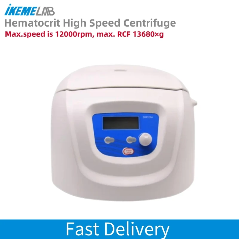 

IKEME Centrifuge laboratory medical Hematocrit High Speed Centrifuge Machine 12000rpm Capillary Micro Hematocrit Centrifuge