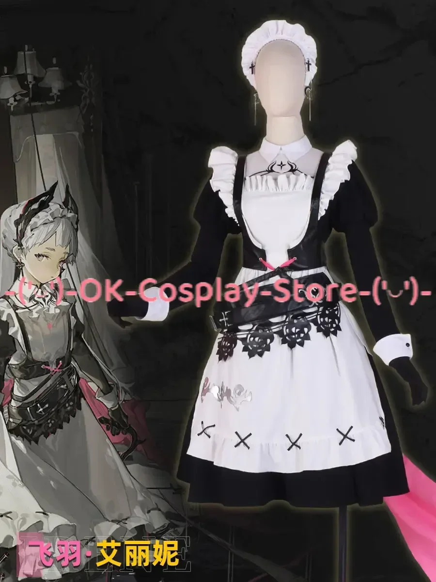 Game Arknights Irene Cosplay Costume Women Cute Maid Dress Party Suit Anime Clothing Halloween Carnival Uniforms Custom Made