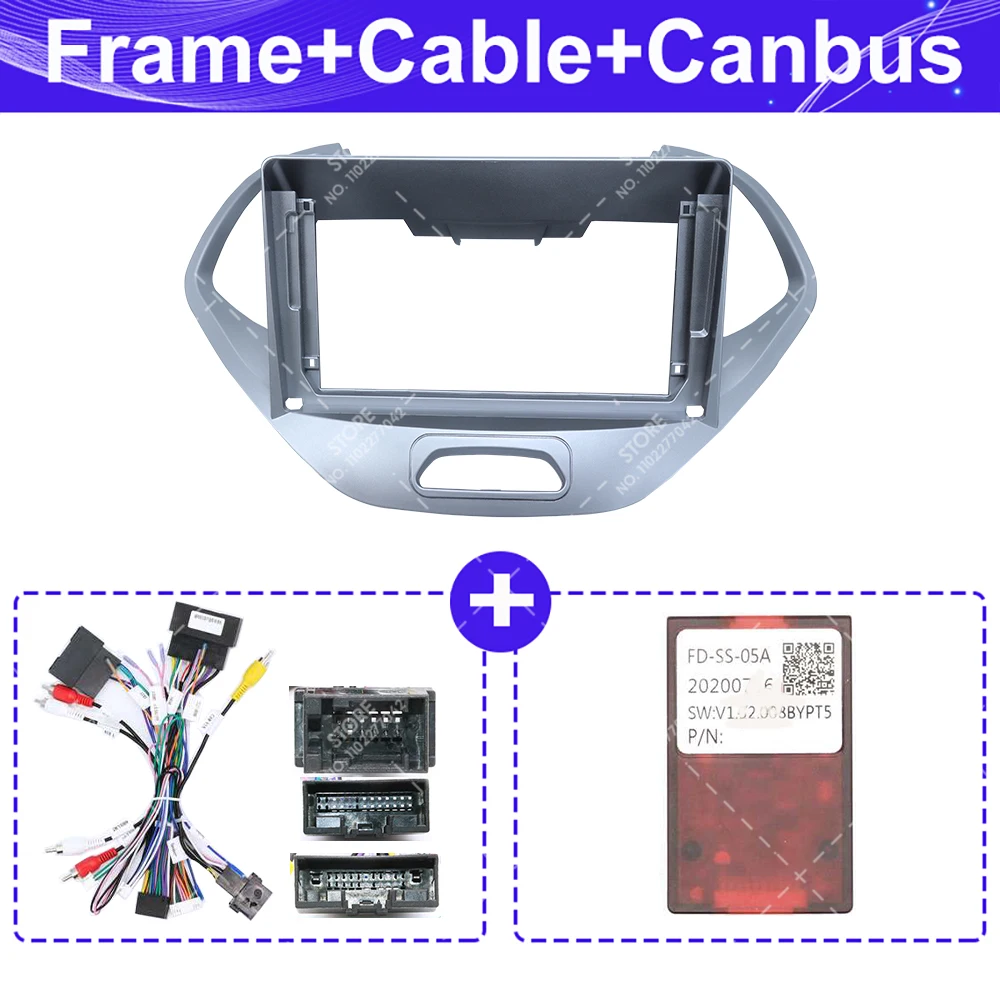 لفورد فيجو كا أسباير Freestyle2015-2018 / 2019-2020 إطار السيارة فآسيا محول Canbus صندوق أندرويد راديو داش تركيب لوحة عدة