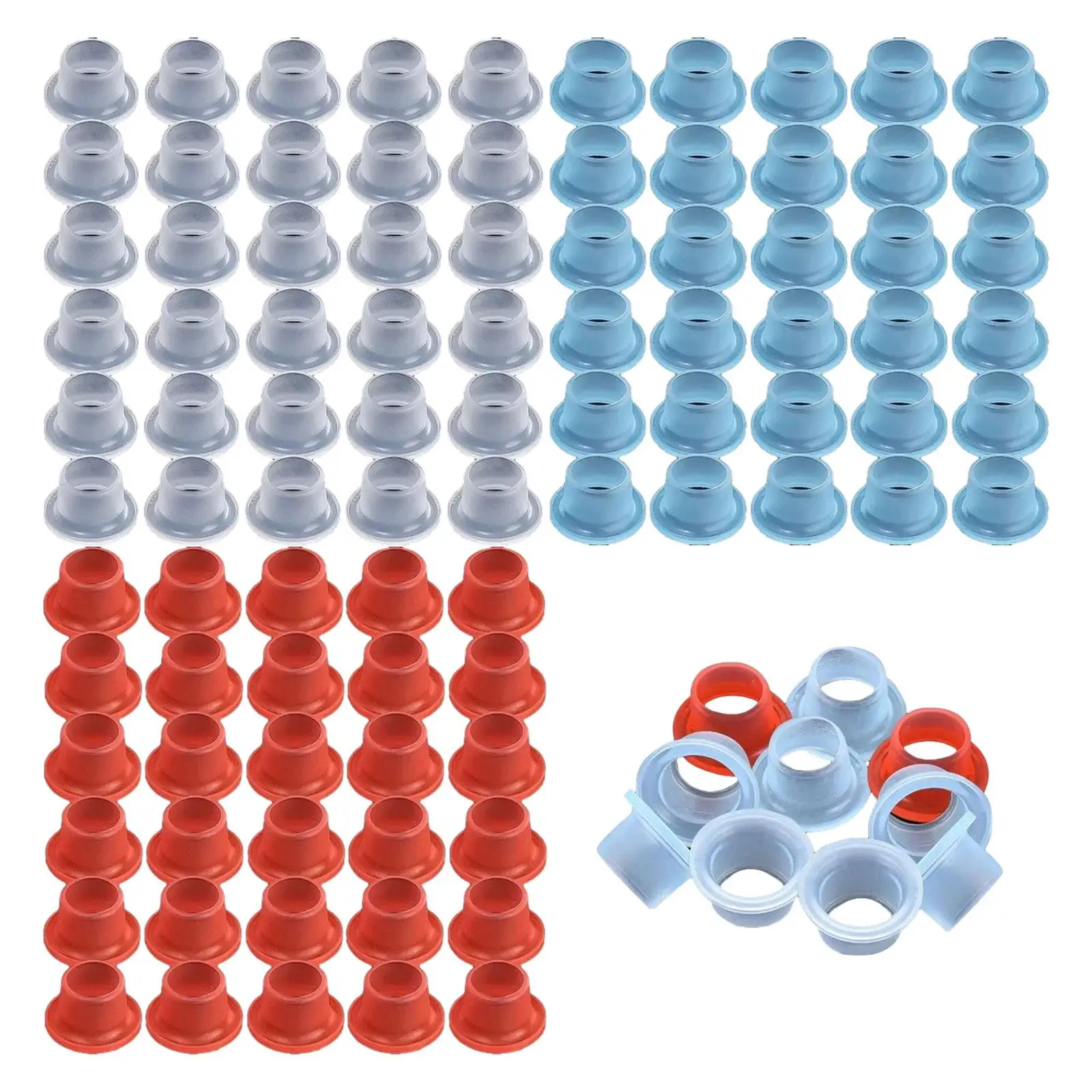 100 x auslaufsichere Wasserhahn-Dichtung, Wasserhahn-Unterlegscheiben-Dichtung, universell verhindert Tropfen, Gummiventile für verschiedene Sanitärarmaturen