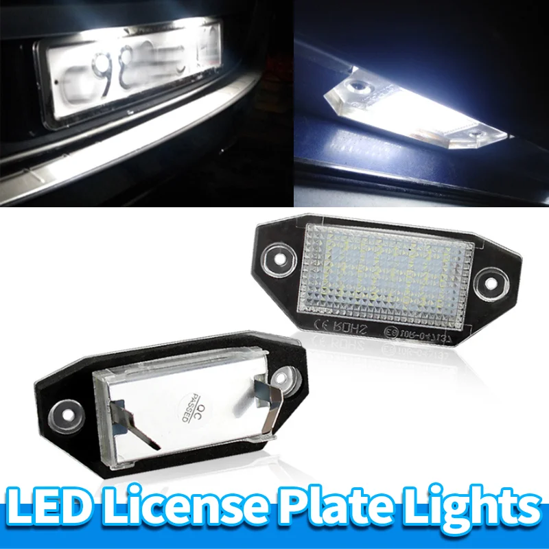 

LED License Plate Lights FOR Ford Mondeo Focus Grand C-Max Galaxy MK3 MK2 MK1 Hatchback Facelifted Fiesta MK6 Mondeo MK4 Kuga